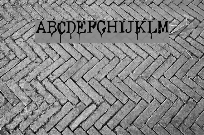 Nasal Drip Font examples