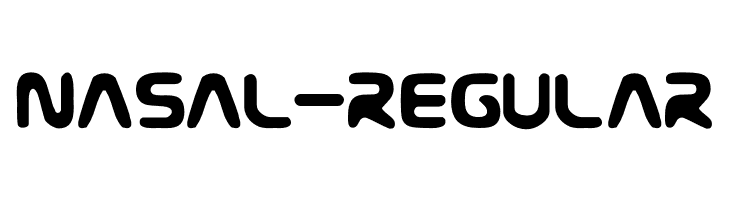 Nasal-Regular  font caratteri gratis