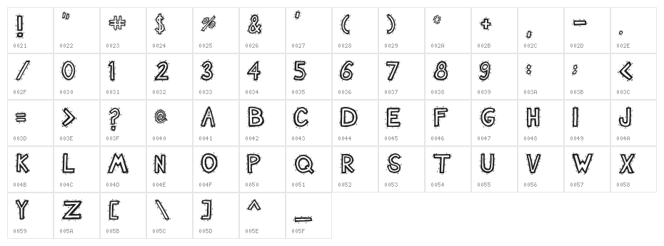 Nash TuckerBlue Character Map