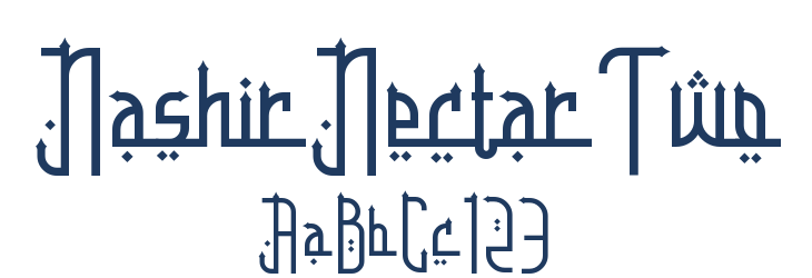 Nashir Nectar Two Font Preview