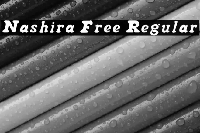 Nashira Free Regular Font examples
