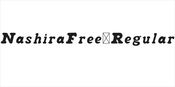 NashiraFree-Regular Logo
