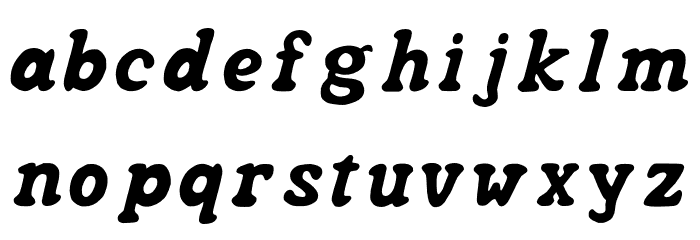 NashiraFree-Regular Font LOWERCASE