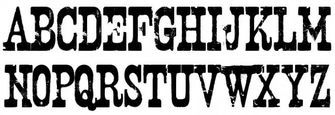 Nashville Schriftart Groß