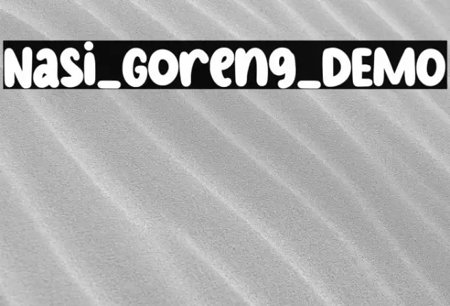 Nasi_Goreng_DEMO Шрифта examples
