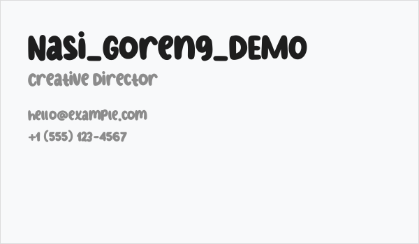 Nasi_Goreng_DEMO Business Card