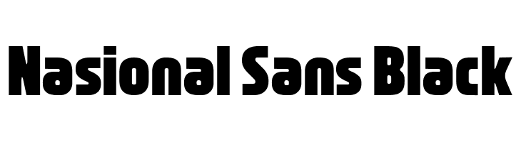 Nasional Sans Black  Frei Schriftart Herunterladen
