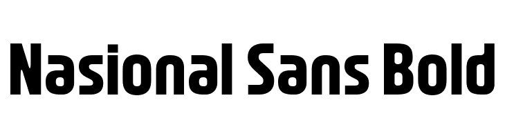 Nasional Sans Bold  font caratteri gratis