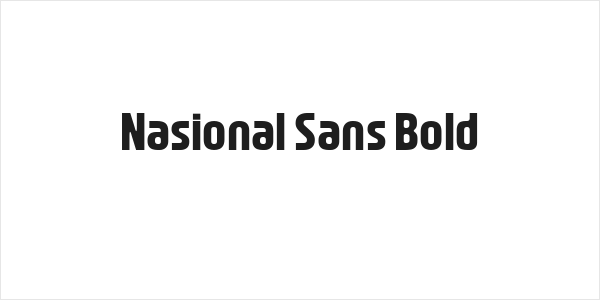 Nasional Sans Bold Logo