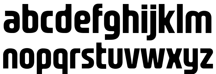 Nasional Sans Bold Font LOWERCASE