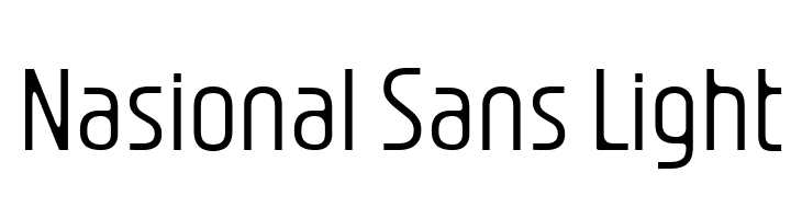 Nasional Sans Light  لخطوط تنزيل