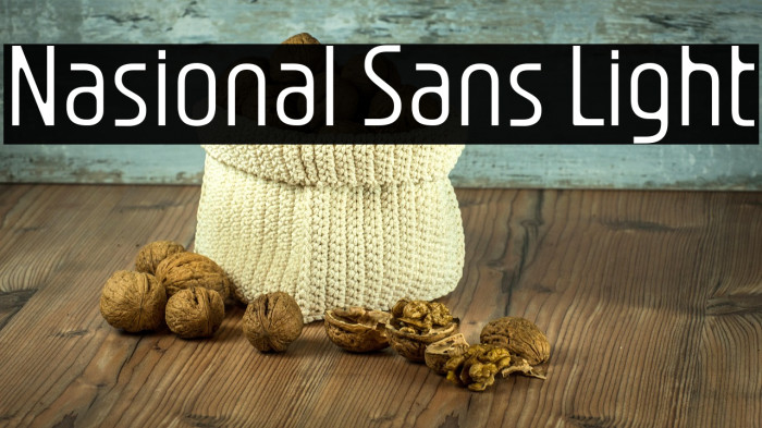 Nasional Sans Light Example 1