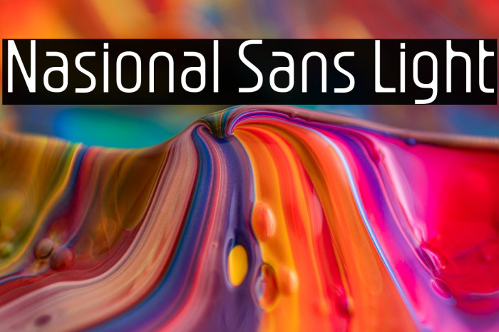 Nasional Sans Light Example 2