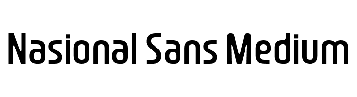 Nasional Sans Medium  免费字体下载