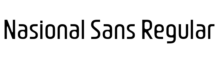 Nasional Sans Regular  Frei Schriftart Herunterladen