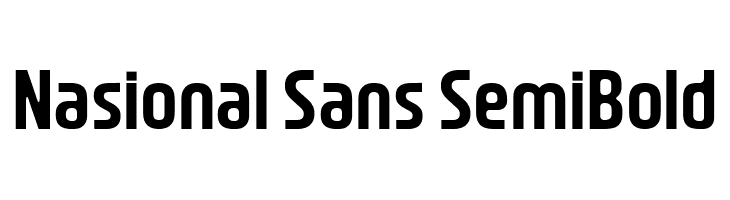 Nasional Sans SemiBold  Fuentes Gratis Descargar