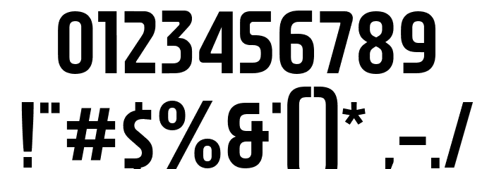 Nasional Sans SemiBold Шрифта ДРУГИЕ символов