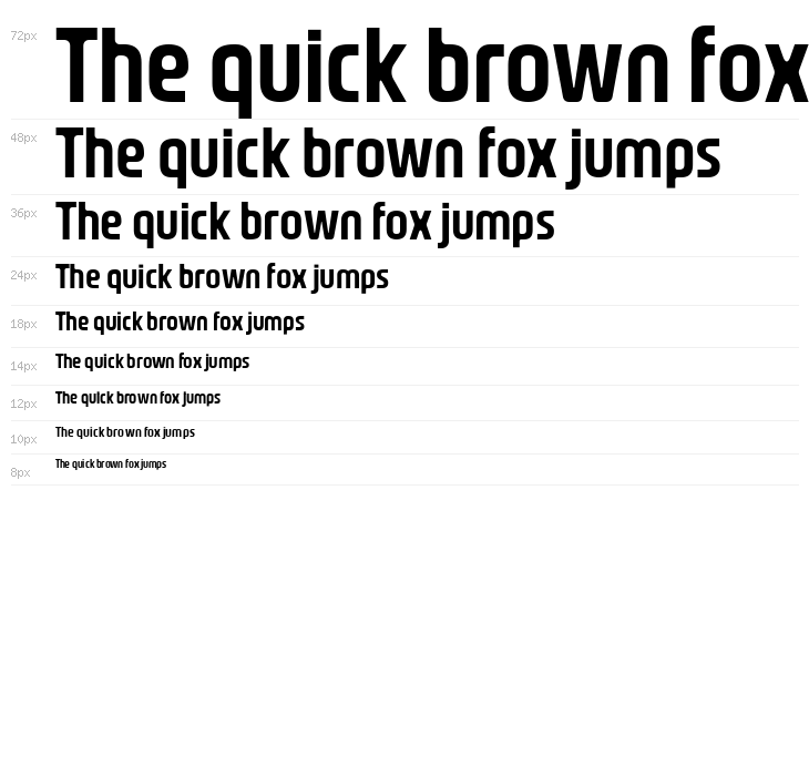 Nasional Sans SemiBold Waterfall