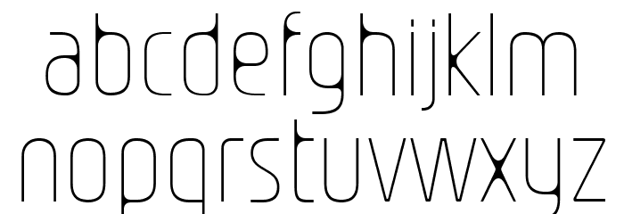Nasional Sans Thin Font LOWERCASE