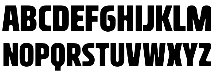Nasional Sans UltraBold Font Litere mari