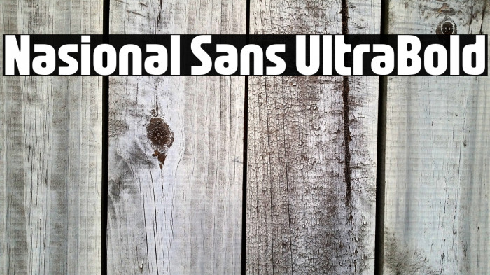 Nasional Sans UltraBold Example 3