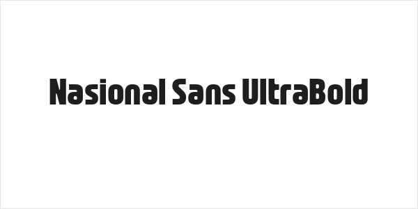 Nasional Sans UltraBold Logo