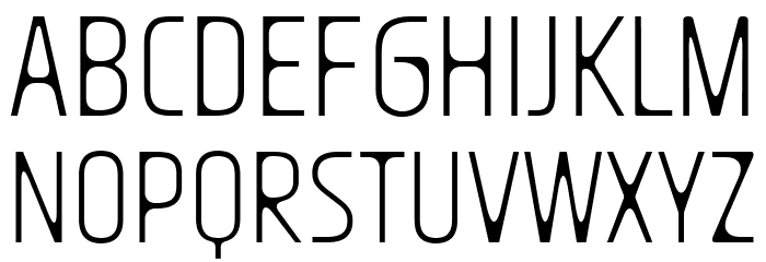 Nasional Sans UltraLight フォント 大文字