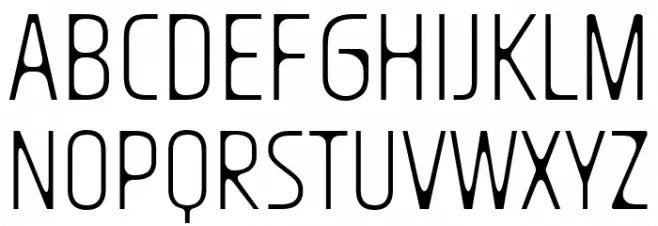 Nasional Sans UltraLight フォント 大文字