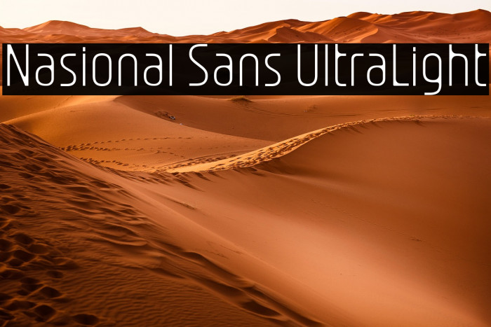Nasional Sans UltraLight Example 1