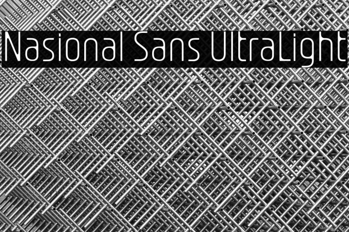 Nasional Sans UltraLight Example 3