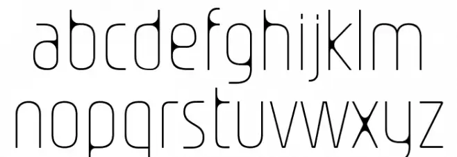 Nasional Sans Variable Thin Caratteri MINUSCOLO