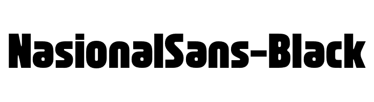 NasionalSans-Black  les polices de caractères gratuit tlcharger