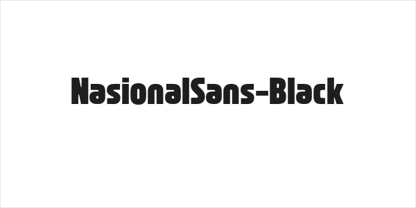 NasionalSans-Black Logo