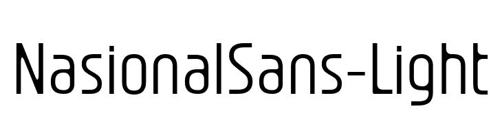 NasionalSans-Light  नि: शुल्क फ़ॉन्ट्स डाउनलोड