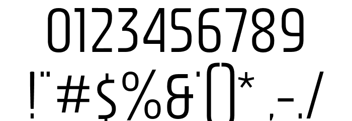 NasionalSans-Light フォント その他の文字