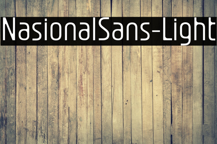 NasionalSans-Light Example 1