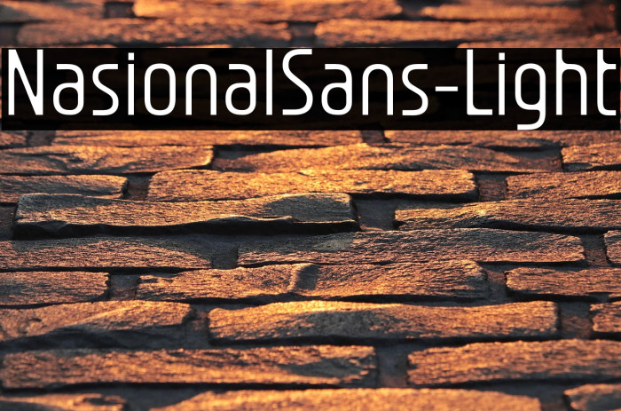 NasionalSans-Light Example 2