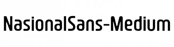NasionalSans-Medium  フリーフォントのダウンロード