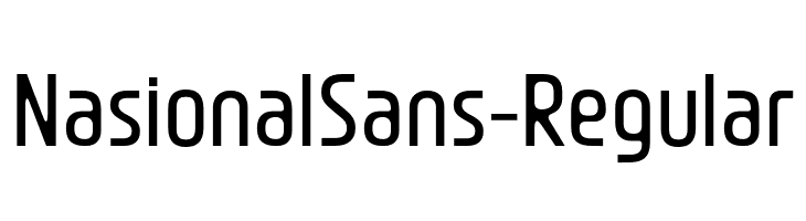 NasionalSans-Regular  नि: शुल्क फ़ॉन्ट्स डाउनलोड