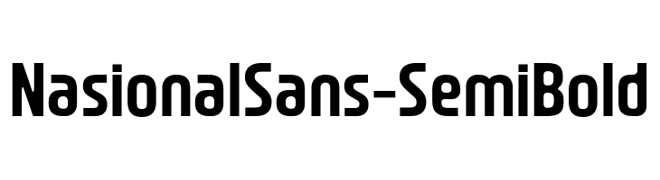 NasionalSans-SemiBold  नि: शुल्क फ़ॉन्ट्स डाउनलोड
