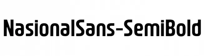 NasionalSans-SemiBold  フリーフォントのダウンロード