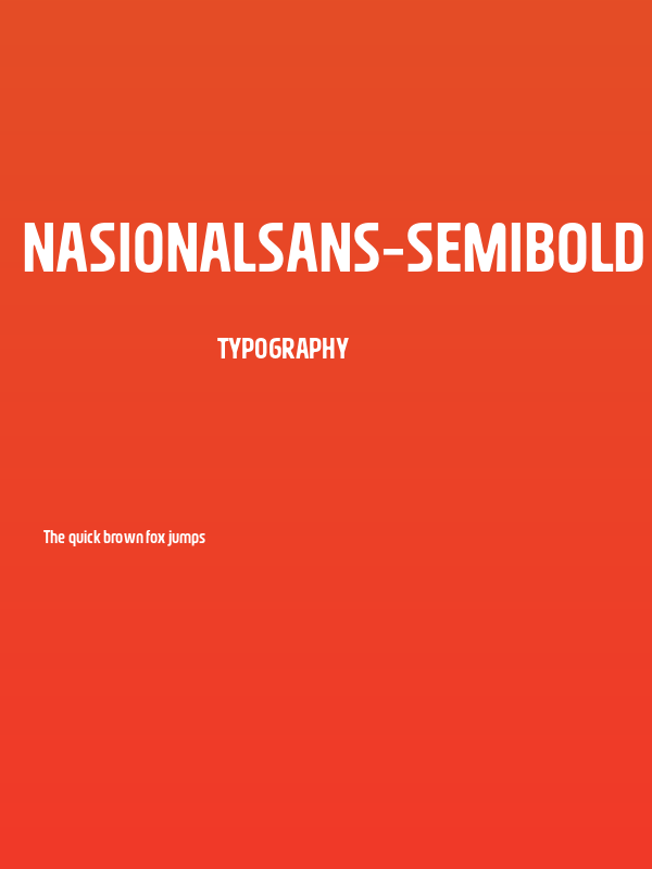 NasionalSans-SemiBold Poster