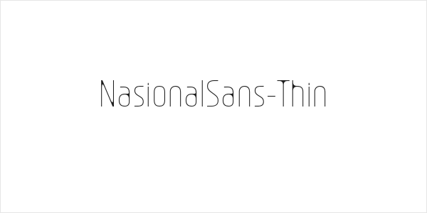 NasionalSans-Thin Logo