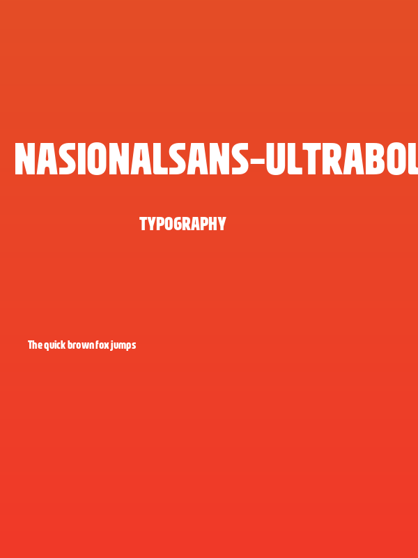 NasionalSans-UltraBold Poster