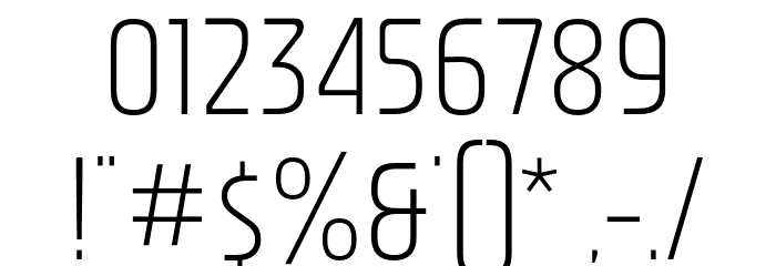 NasionalSans-UltraLight Font Alte caractere
