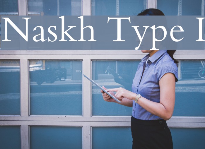 Naskh Type I Font examples