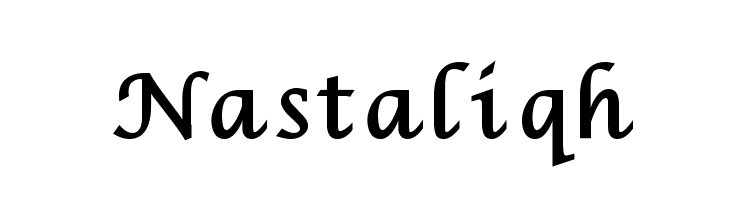 Nastaliqh  font caratteri gratis