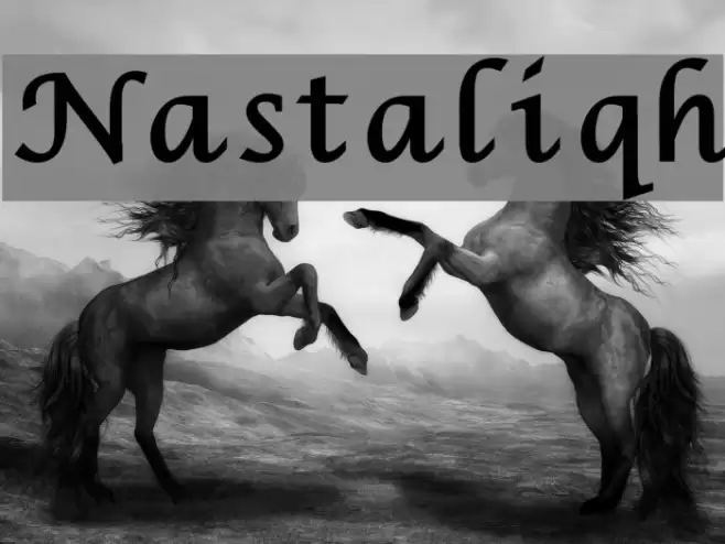 Nastaliqh Font examples