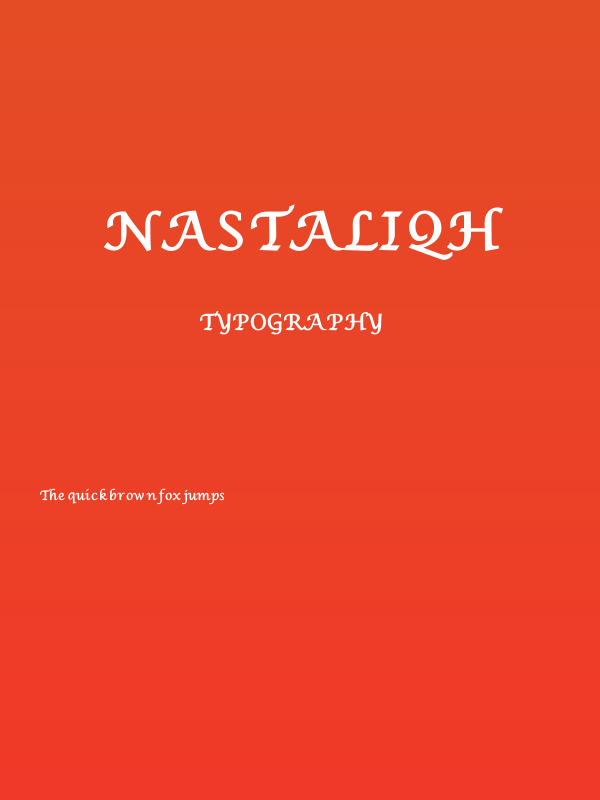Nastaliqh Poster