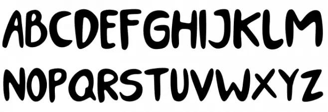 Nastary Font Litere mari